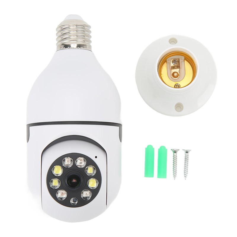 E27 Light Bulb Security Camera 5G 2.4G WiFi 2MP 1080P