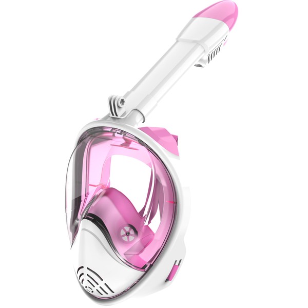MELUMILU Full Face Snorkel Mask, Snorkeling Gear with Detachable Camera
