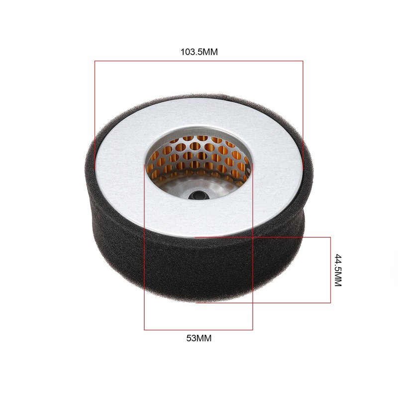 YINETTECH 1Pc 114250-12540 Replacement Air Filter 114250-12580 Pre Filter Compatible