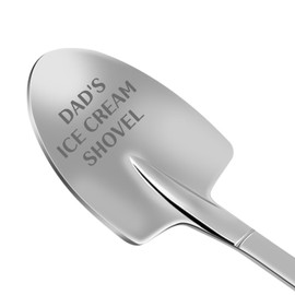 Fathers Day Funny Gifts for Dad from Daughter Son,Ice Cream Spoon Shovel,Dad Birthday Gifts for Men Grandpa,Fathers Day Presents for Husband on Christmas Anniversary
