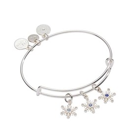 Alex and Ani Snowflake Charm Bangle