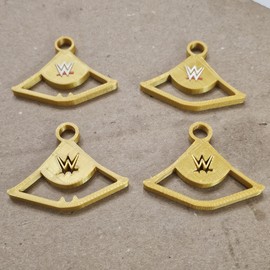 Mattel WWE Mattel Elite Single/Double  Championship Title Belt Holder Gold Set LOT of 4