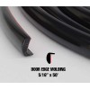 Trim-Gard 5/16" x 50' Roll Trim-Gard L-Style All Black Door