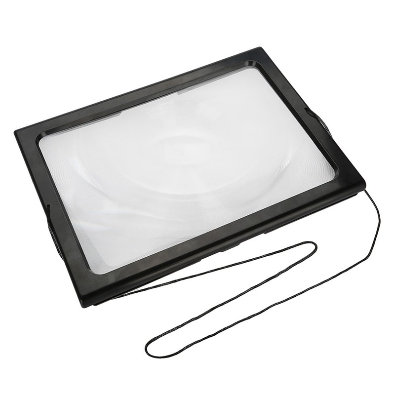 Foldable Ultrathin A4 Full Page Magnifying Glass with 3X Magnifier