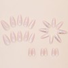 YXRXKJ Nail Tips, Medium, 24 Pieces, Nail Tips, Short, Popular,