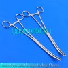 ODONTOMED2011 New Set of 2 Pairs 10" Curved Hemostat Forceps