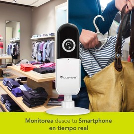 Lloyd's 2 Pack Cámaras IP Inteligentes WiFi para Interior Full HD 1080p con Base Ajustable Manual