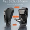 2 Pack Sunglasses Holders for Car Visor,Snap On Car Sunglasses