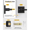 Goldenwarm Matte Black Door Handles Interior, Zinc Alloy Heavy Duty