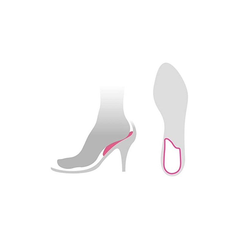 Puffy Gel Women's Insole, Heel Cup, Free, clear