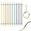 12 Pcs Small Bungee Cords with Hooks, 25cm Mini Adjustable