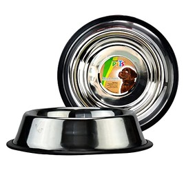 Fancy Pets Plato de Acero Inoxidable para Perro con 24 Onzas o 680 Gramos