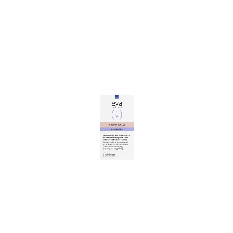 Eva Intermed Eva Intima Biolact Ovules Disorders, 10 Vaginal Suppositories