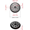 QWORK® 5 Inch 8 Hole Replacement Sander Base, Sanding Backing