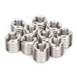 Male Thread Reducing Nut, 10 Pieces M10 x 1.5 - M16 x 2 15 mm Stainless Steel Thread Reducing Nut for Used Aviation Automobile Steam Turbines