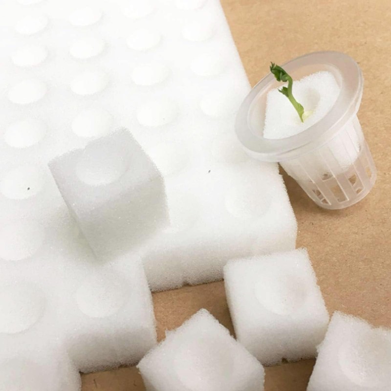 Hydroponic Sponge Blocks, Set of 100/200 Pieces, Polyurethane Sponges, Planting