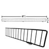 STORE FIXTURES DIRECT Gondola Shelf Fence, Wire Front Lip for