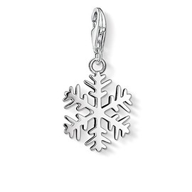 Thomas Sabo Women Charm Pendant Snowflake Charm Club 925 Sterling Silver 0281-001-12
