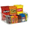Large Snack Organizer for Countertop, Clear Snack Storage Bin