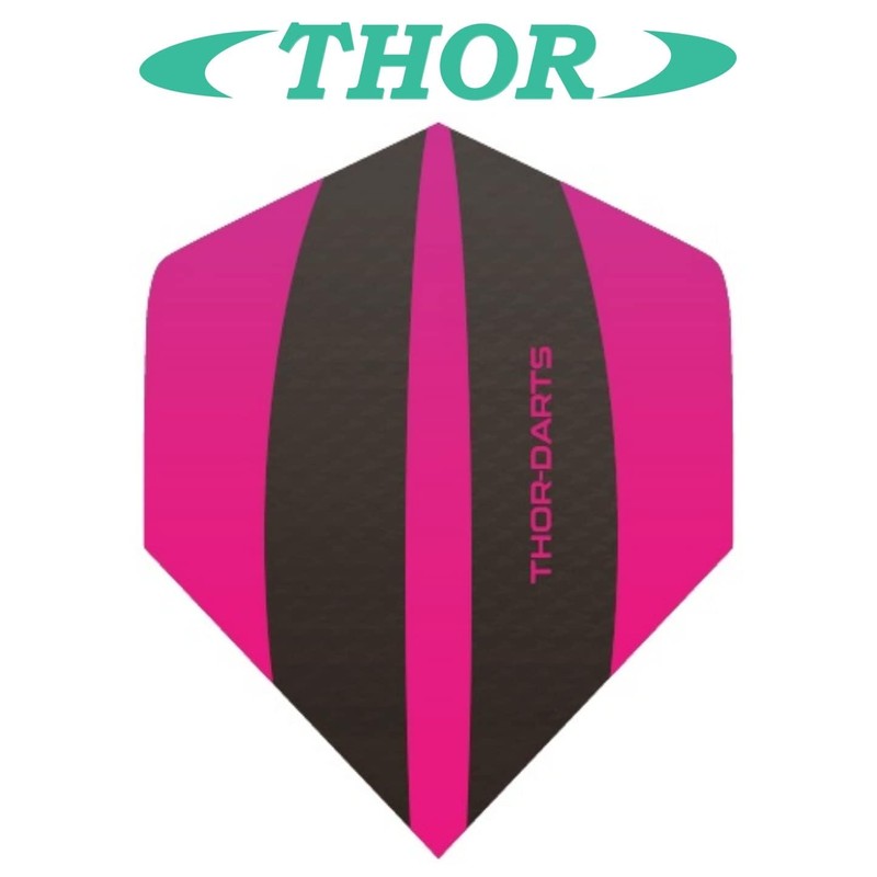 THOR-DARTS Exclusiv-Line: 9 Pink Darts Flights HD-240 F3 Pink /