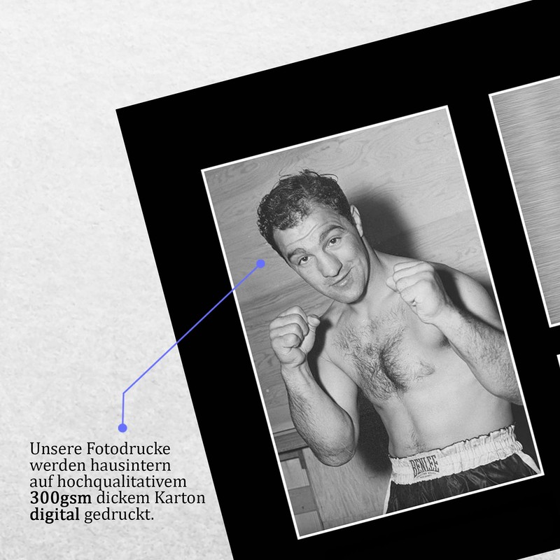HWC Trading A4 Rocky Marciano Gifts Printed Autograph Display Box