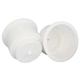 Yuanhe White Plastic Cup Drink Holder Insert with Drain for Boat Car Marine Rv, 4PCS