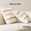MIULEE Pack of 2 Boho Pillow Covers Brown 12x20 Inch