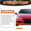 Front Bumper Tow Hook License Plate Mount Bracket Compatible with