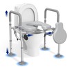 T1 Toilet Seat Riser for Seniors, Raised Toilet Seat with