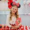 UNKJIN Mouse Ears Headband, Red Polka Dot Ears Headband, Sequin