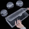 Katfort Small Storage Containers, 4 Packs Rectangular Plastic Storage Box