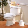 PlumbCraft Heavy-Duty Plunger, Toilet Brush, and Caddy 7506400, Versatile Bathroom