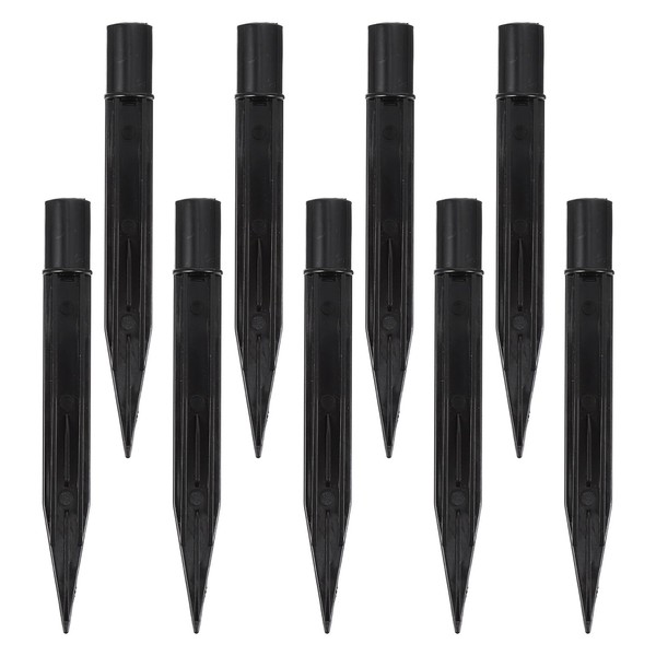 Kisangel 10pcs Plastic Ground Spikes Replacement Light Stakes Candy Cane