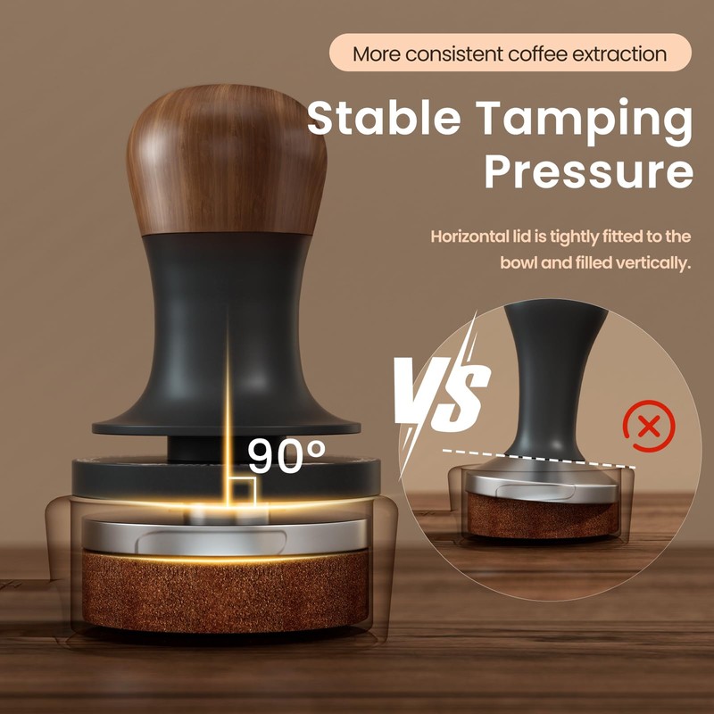 MHW-3BOMBER 49.7mm Espresso Tamper - 3 Spring Loaded Coffee Tamper