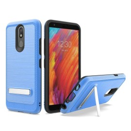 GSA Slim Blue Brushed Case w/Kickstand for LG Aristo 4 Plus & Journey LTE