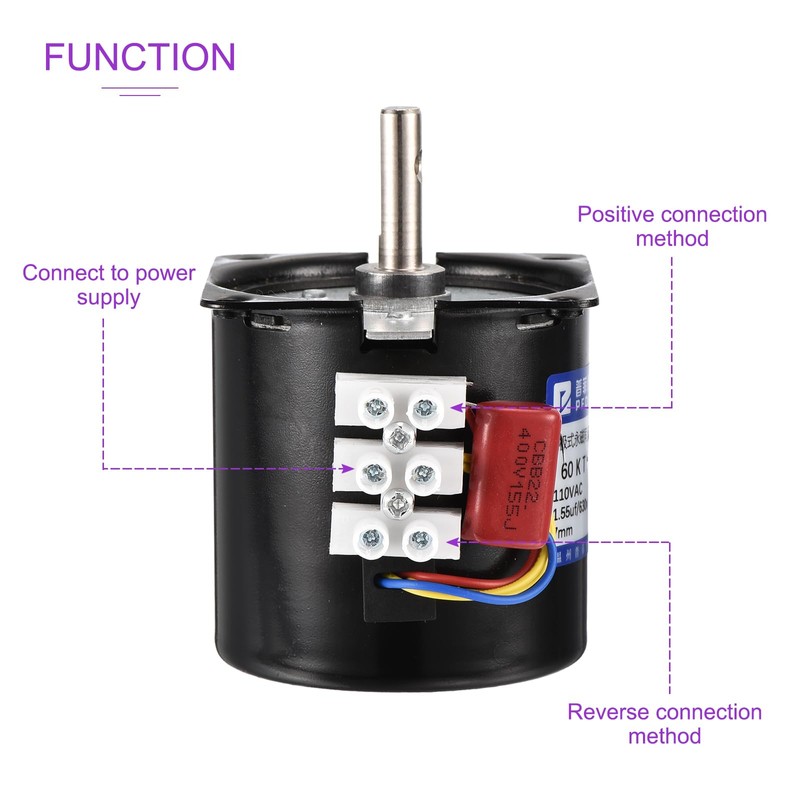 DMiotech Synchronous AC Reduction Motor 60KTYZ AC110V 20RPM Ac Motor