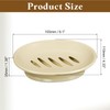 sourcing map Soap Container, 1Pcs 15.5x11cm Plastic Soap Dish with
