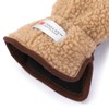 Harssidanzar Men's Sherpa Mitten Finger Liner Outdoor Mitt for Winter