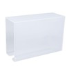 GLOGLOW Caja de Pañuelos Transparente para Montaje en Pared, Caja