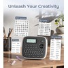 VolenGo D210s Label Maker Machine with 4 Tapes, Label Maker