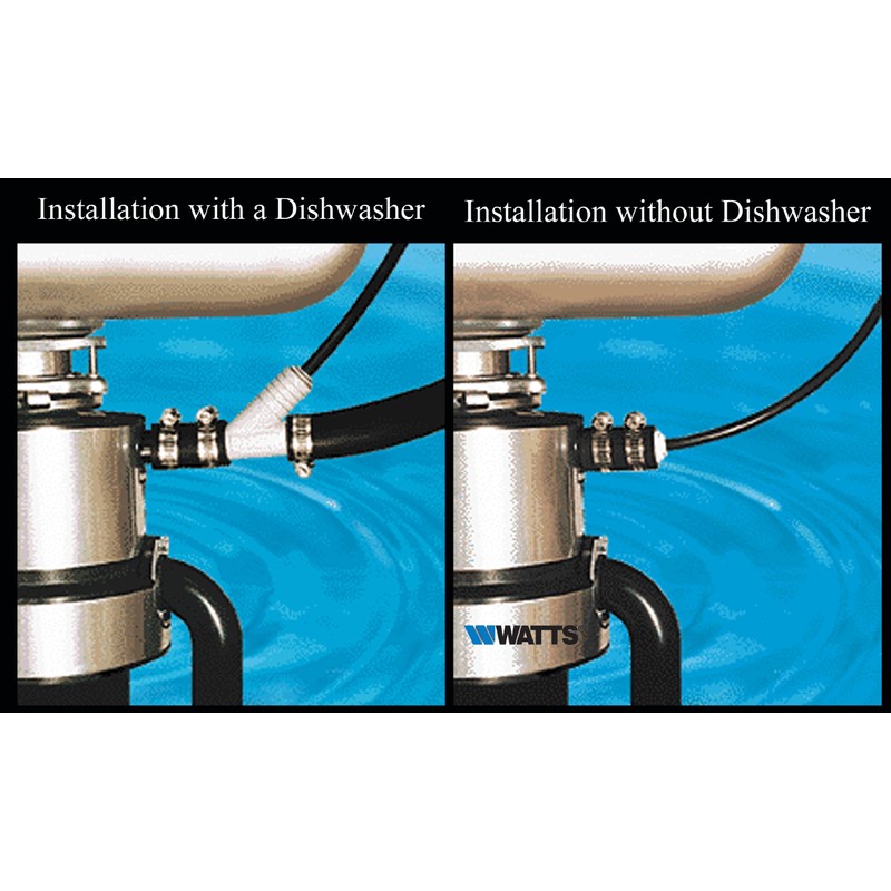 Watts Premier Universal Dishwasher / Drain Line to Garbage Disposal
