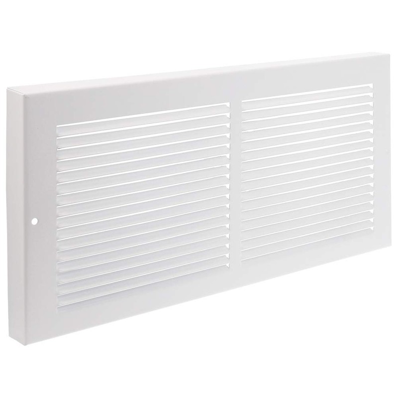 Imperial RG0033 Louvered Steel Painted Baseboard Return Air Grille, 14