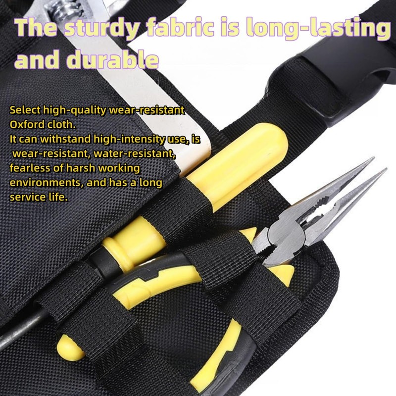 Jindizi Tool Pouch for Electricians & Repair - Heavy Duty