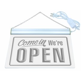 ADVPRO i001-g We're Open Shop Cafe Bar Display Neon Light Sign