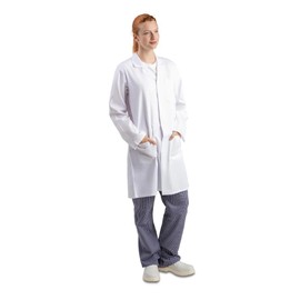 Whites Chefs Apparel A351-L Unisex Lab Coat, White