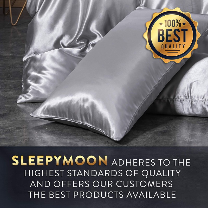 Sleepymoon Duvet Cover Set Silk Like Single Double King Super