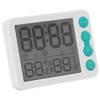 TS‑9606 Multifunctional Indoor Thermometer Hygrometer Clock Temperature and Humidity MeterWhite