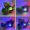 Transforming Dinosaur Toys,Toys Car,Glow Rack Tracks Car, Transforming Dinosaur Car,Automatic