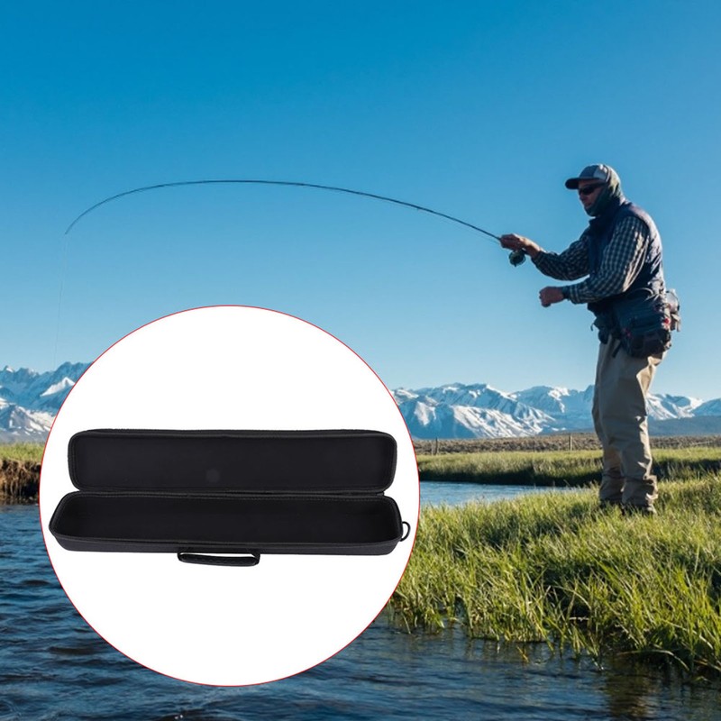 Outdoor Portable EVA Waterproof Fishing Rod Reel Storage Case Luggage
