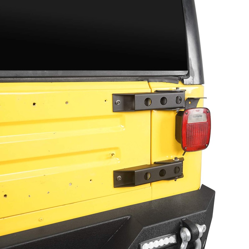 Hooke Road Tailgate Hinge Set Compatible with Jeep Wrangler TJ